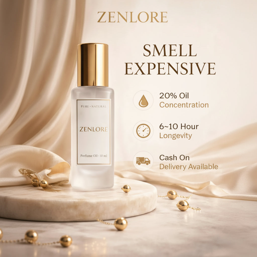 Luxury long lasting Zenlore Perfumes 20 percent Eau De Parfum for men and women